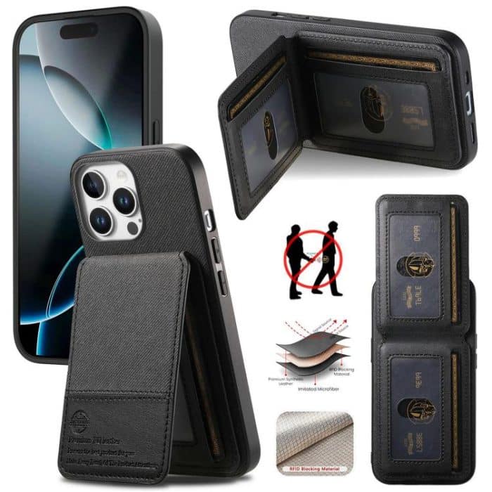SYA002854219A.jpg Twill Fabric Leather Vertical Flip RFID Card Bag Phone Case, For iPhone 12 Pro, For iPhone 11 Pro Max, For iPhone 11 – Bild 1