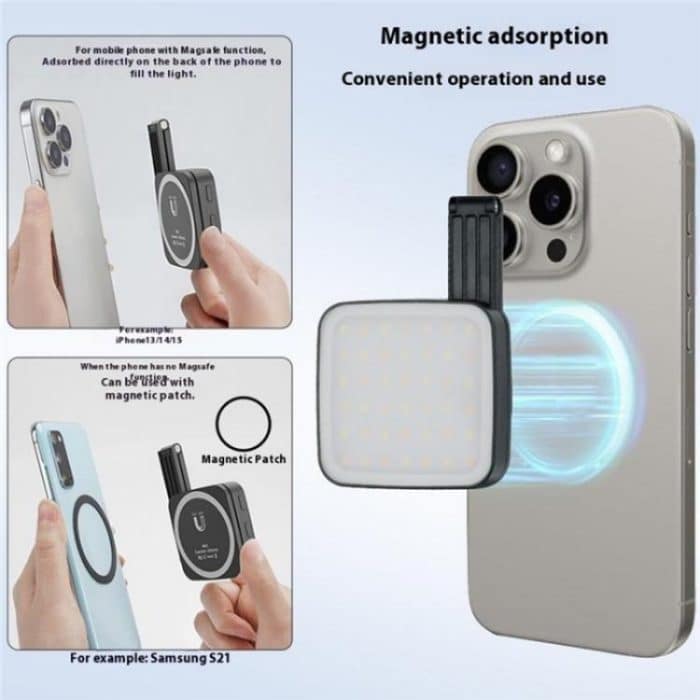 M42 Double-Sided Lighting Fill Light MagSafe Magnetic Phone Selfie Beauty Lamp, M42 – Bild 5