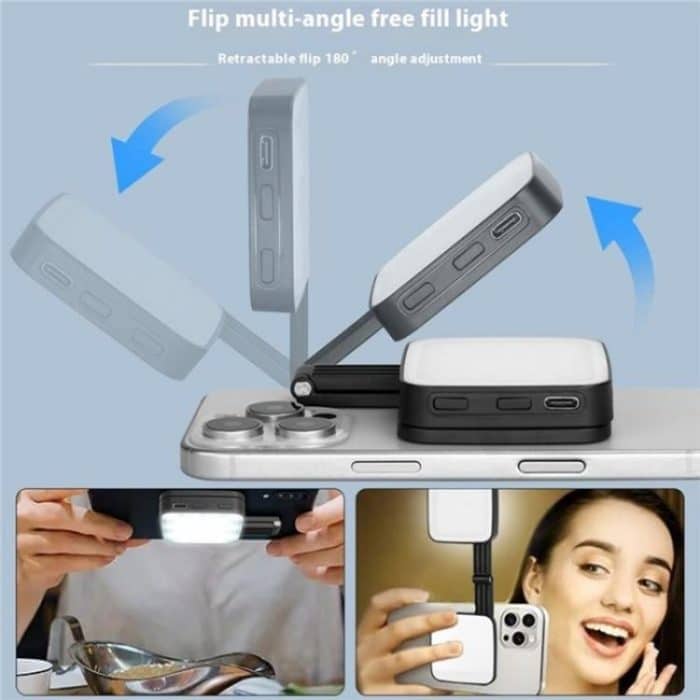 M42 Double-Sided Lighting Fill Light MagSafe Magnetic Phone Selfie Beauty Lamp, M42 – Bild 10