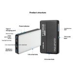 T140RGB Tragbares Vollfarb-Fülllicht für Videoaufnahmen/Live-Fotografie – Bild 14