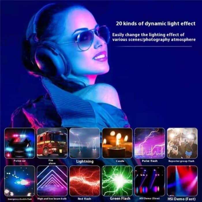 T140RGB Tragbares Vollfarb-Fülllicht für Videoaufnahmen/Live-Fotografie – Bild 7