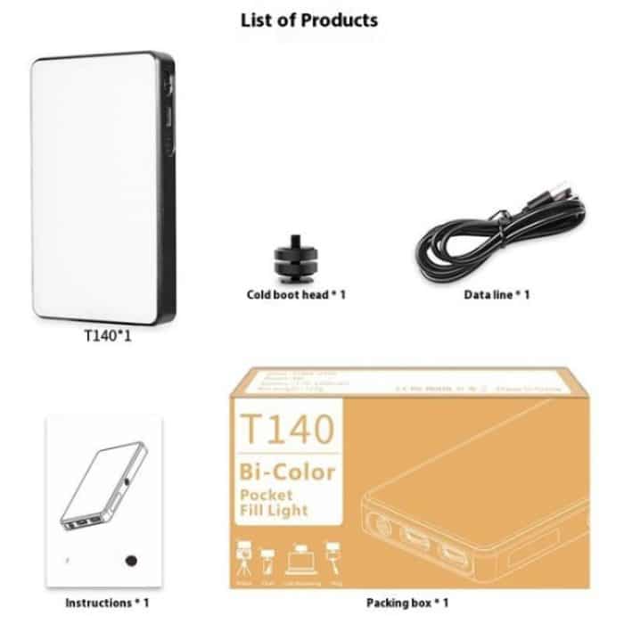 T140 Tragbares Clip-Fülllicht für Telefonkameras, Tablets, Videos, Live-Selfie-Fülllicht – Bild 12