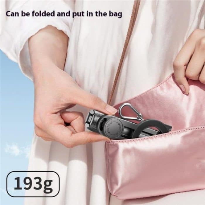 P15-C 2 In 1 Portable Magnetic Tripod Phone Holder Telescopic Selfie Stick with Keyring – Bild 11