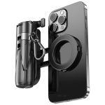 P15-C 2 In 1 Portable Magnetic Tripod Phone Holder Telescopic Selfie Stick with Keyring – Bild 5