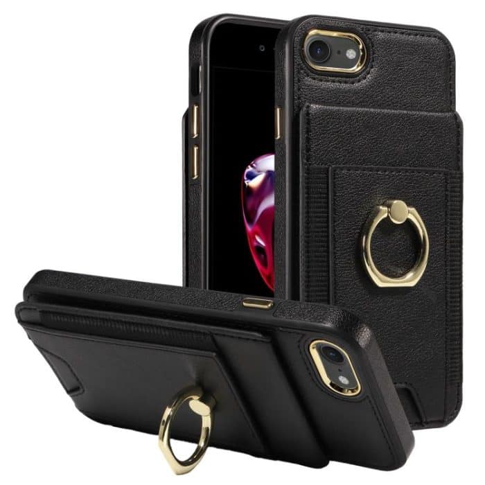 Ring Multifunctional Vertical Flip Wallet Back Cover Leather Phone Case, For iPhone X / XS – Bild 1