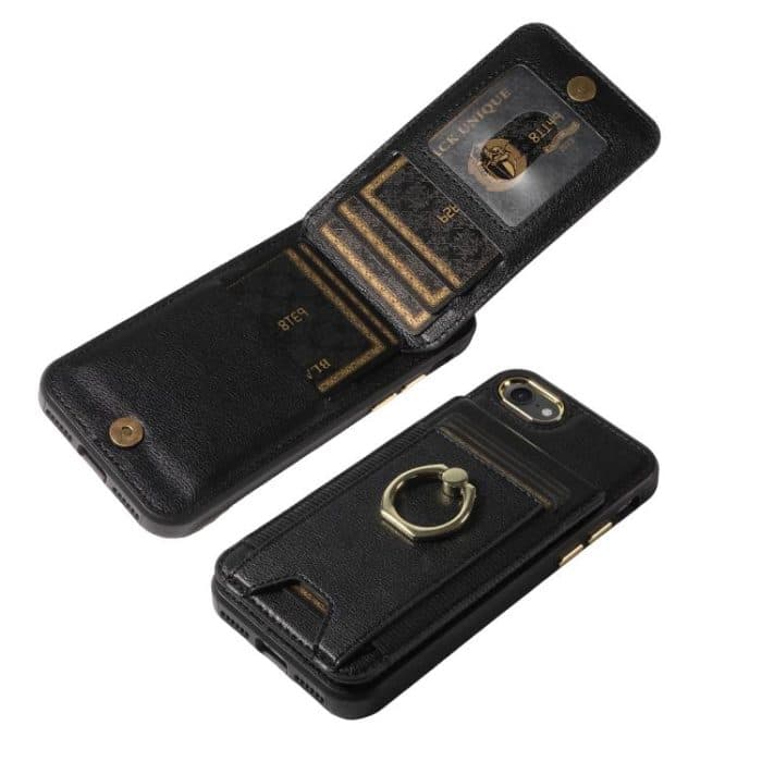 Ring Multifunctional Vertical Flip Wallet Back Cover Leather Phone Case, For iPhone X / XS – Bild 5