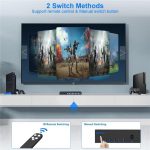 RCA 4 In 3 Out AV Audio Video Signal Composite Switcher AV Switch Splitter Box, US Plug, EU Plug – Bild 4