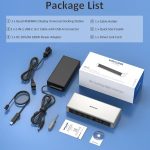 WAVLINK UG69PD12 DisplayLink Docking Station Quad  Monitors For Laptops M1 / M2 / Mac & Windows, US Plug, UK Plug, EU Plug, AU Plug – Bild 12