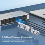 WAVLINK UG69PD12 DisplayLink Docking Station Quad  Monitors For Laptops M1 / M2 / Mac & Windows, US Plug, UK Plug, EU Plug, AU Plug – Bild 7