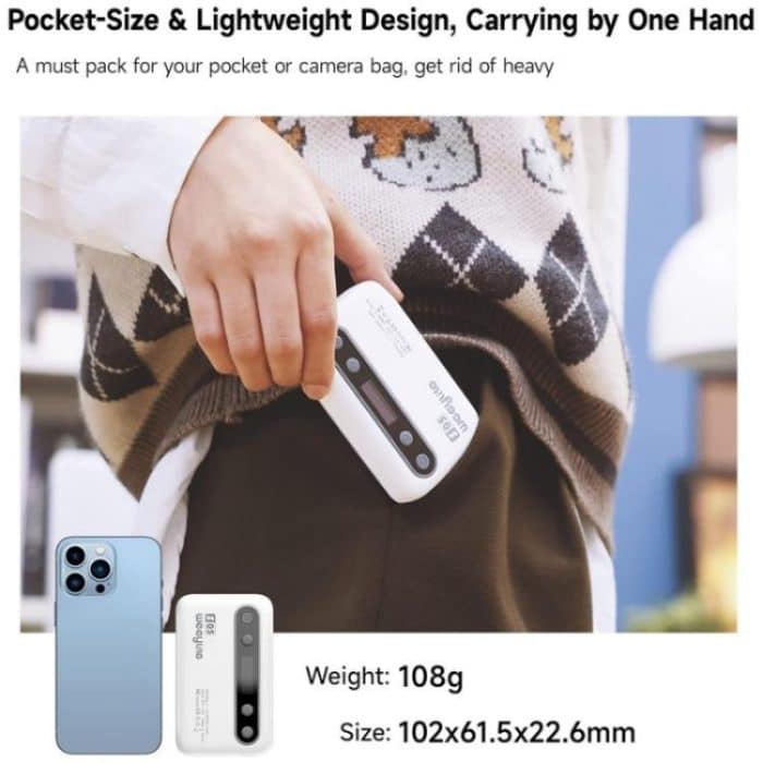 Weeylite S05 Portable App Control Phone Fill Lamp Video Live Streaming Photography RGB Full Color Fill Light, S05 – Bild 3