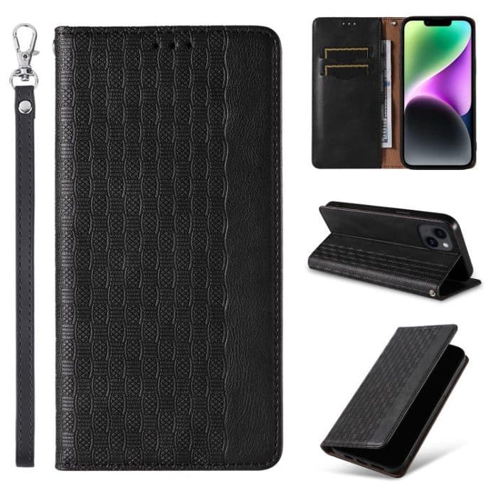 SYA002864309A.jpg Braided Embossed Strong Magnetic Leather Phone Case, For iPhone 14, For iPhone 14 Pro, For iPhone 14 Pro Max, For iPhone 13 Pro Max – Bild 1