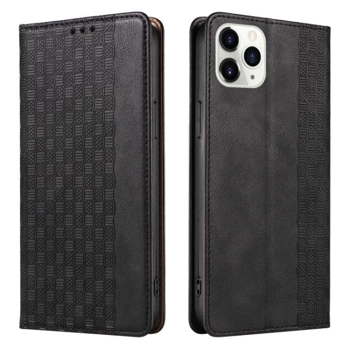 Braided Embossed Strong Magnetic Leather Phone Case, For iPhone 11 Pro Max, For iPhone 11, For iPhone X / XS, For iPhone XR – Bild 4