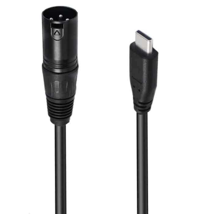 SYA002884201.jpg JUNSUNMAY Microphone Phone Audio Adapter Cable, Length: 1m, Type-C Male to XLR Female, Type-C Male to XLR Male – Bild 1