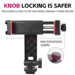 KY18 Live-Streaming Fotografie DSLR Kamera Rotierenden Handy Klemme Kalten Schuh Montieren – Bild 11