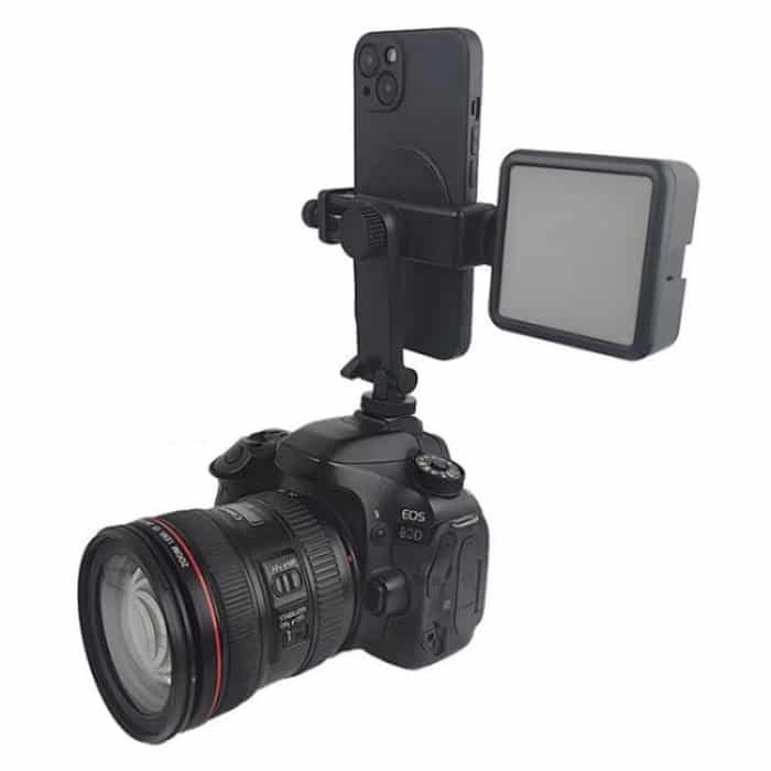 KY18 Live-Streaming Fotografie DSLR Kamera Rotierenden Handy Klemme Kalten Schuh Montieren – Bild 3