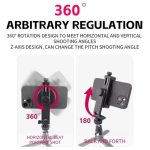 KY18 Live-Streaming Fotografie DSLR Kamera Rotierenden Handy Klemme Kalten Schuh Montieren – Bild 5