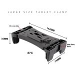 F088 Blitzschuhhalterung Große Tablet-Klemme Multifunktions-Universal-Telefon-Tablet-Halter – Bild 2