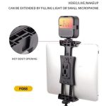 F088 Blitzschuhhalterung Große Tablet-Klemme Multifunktions-Universal-Telefon-Tablet-Halter – Bild 4