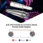 JUNSUNMAY XLR-Buchse auf 6,35-mm-Buchse, Audioadapter – Bild 4