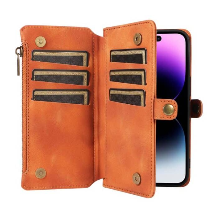 Fantasy Multifunctional Zipper Wallet Leather Phone Case, For iPhone 16 Pro Max, For iPhone 16 Pro, For iPhone 16 Plus, For iPhone 16 – Bild 3