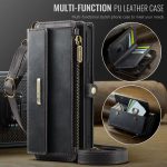CaseMe C39 RFID Blocking Zipper Wallet Leather Phone Case with Crossbody Strap, For iPhone 13, For iPhone 13 mini, For iPhone 12 Pro Max, For iPhone 12 / 12 Pro – Bild 8