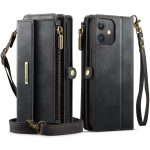CaseMe C39 RFID Blocking Zipper Wallet Leather Phone Case with Crossbody Strap, For iPhone 12 mini, For iPhone 11 Pro Max, For iPhone 11, For iPhone 11 Pro – Bild 2