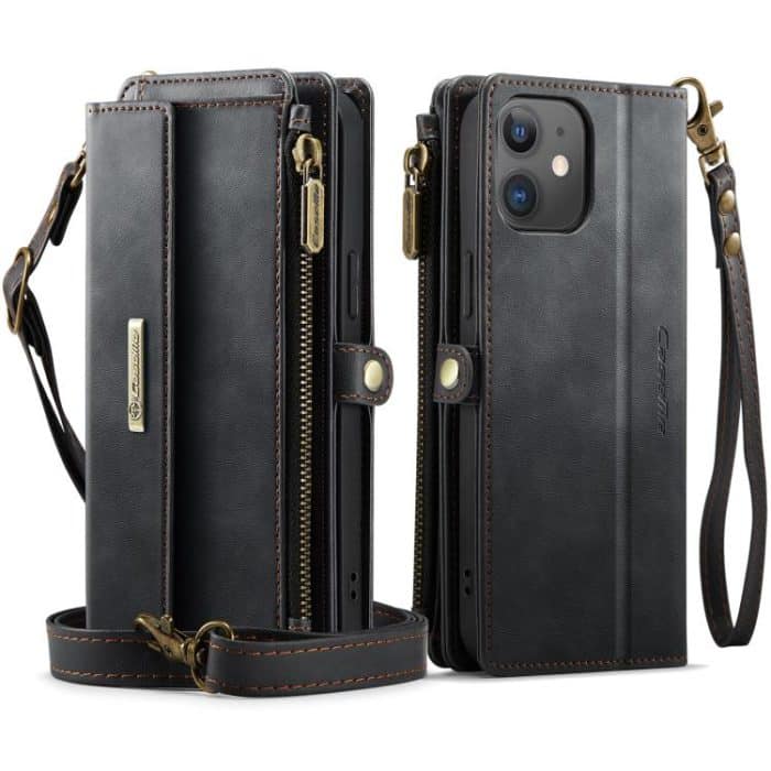 CaseMe C39 RFID Blocking Zipper Wallet Leather Phone Case with Crossbody Strap, For iPhone 12 mini, For iPhone 11 Pro Max, For iPhone 11, For iPhone 11 Pro – Bild 2