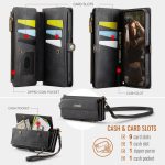 CaseMe C39 RFID Blocking Zipper Wallet Leather Phone Case with Crossbody Strap, For iPhone 16e, For iPhone 16 Pro Max, For iPhone 16 Pro, For iPhone 16 Plus – Bild 3