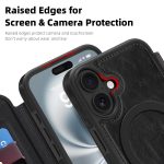 Linton MagSafe Leather Phone Case, For iPhone 16e, For iPhone 16 Pro Max, For iPhone 16 Pro, For iPhone 16 Plus – Bild 5