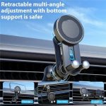 V004 Handyhalterung mit einstellbarem Winkel, kompatibel mit MagSafe, Autotelefonhalter, Lüftungshalterung – Bild 2