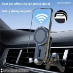 V004 Handyhalterung mit einstellbarem Winkel, kompatibel mit MagSafe, Autotelefonhalter, Lüftungshalterung – Bild 4