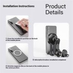 V004 Handyhalterung mit einstellbarem Winkel, kompatibel mit MagSafe, Autotelefonhalter, Lüftungshalterung – Bild 9