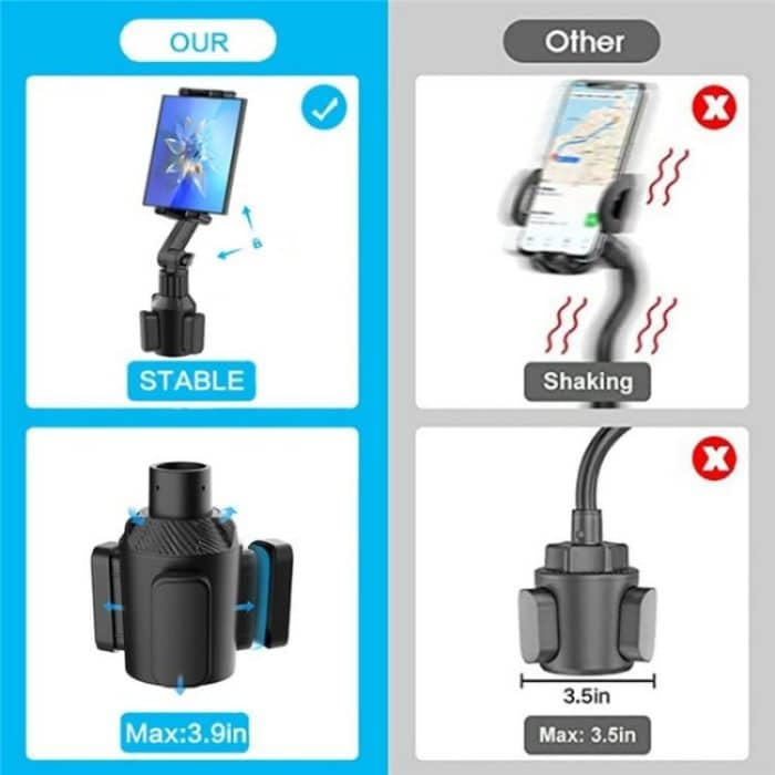 CUP-B18 Universal-Getränkehalterhalterung fürs Auto mit langem Arm – Bild 7