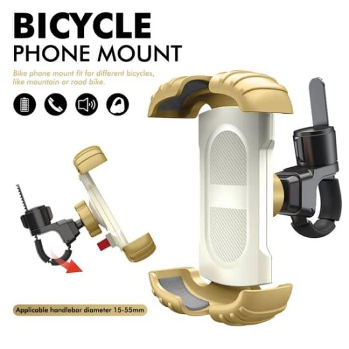 Z012 360 Degree Rotation Universal Cellphone Holder Motorcycle Bicycle Handlebar Phone Mount – Bild 2