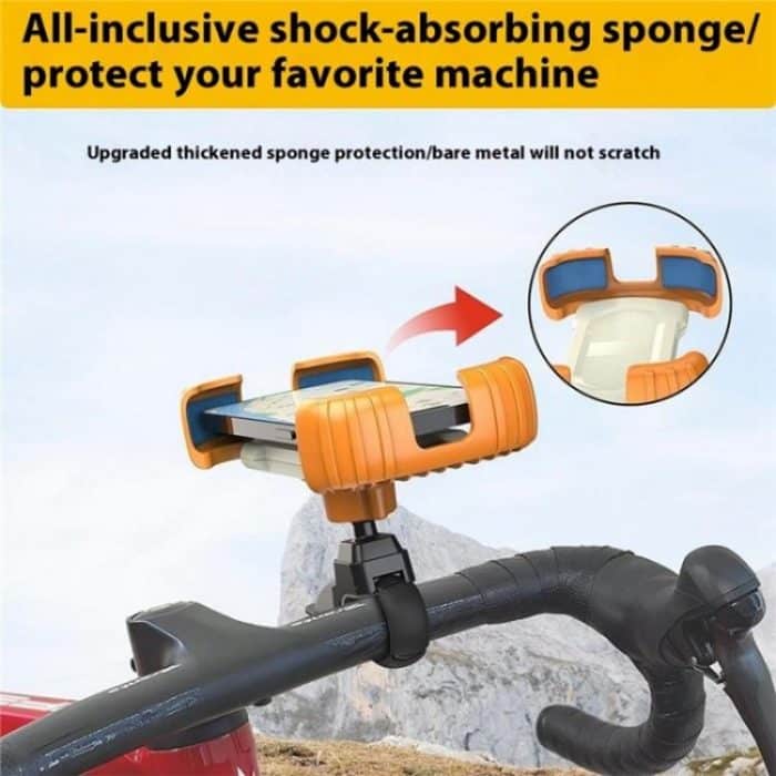 Z012 360 Degree Rotation Universal Cellphone Holder Motorcycle Bicycle Handlebar Phone Mount – Bild 6