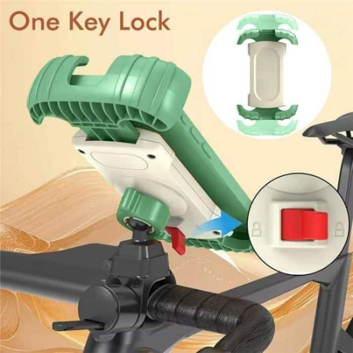 Z012 360 Degree Rotation Universal Cellphone Holder Motorcycle Bicycle Handlebar Phone Mount – Bild 9