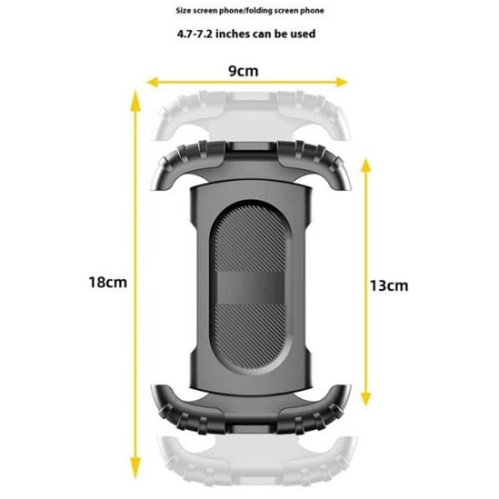 Z012 360 Degree Rotation Motorcycle Bicycle Handlebar Rearview Mirror Phone Mount – Bild 12