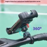 Z012 360 Degree Rotation Motorcycle Bicycle Handlebar Rearview Mirror Phone Mount – Bild 7