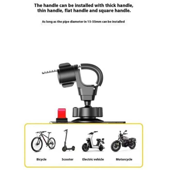 Z012 360 Degree Rotation Motorcycle Bicycle Handlebar Rearview Mirror Phone Mount – Bild 10