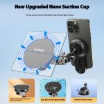 XWJ037 Saugnapfbasis Langarm-Handyhalterung Kurzer Typ MagSafe Autotelefonhalter – Bild 5