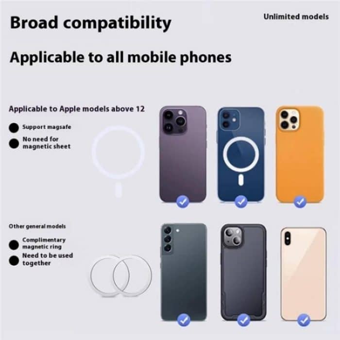 XWJ037 Saugnapfbasis Langarm-Handyhalterung Kurzer Typ MagSafe Autotelefonhalter – Bild 7