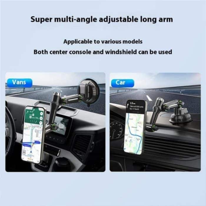 XWJ-JX04 Dashboard Windshield Magnetic Car Mount Suction Cup Base Long Arm Holder, XWJ-JX04 (Gear Type), XWJ-JX04 (Single Hole) – Bild 13