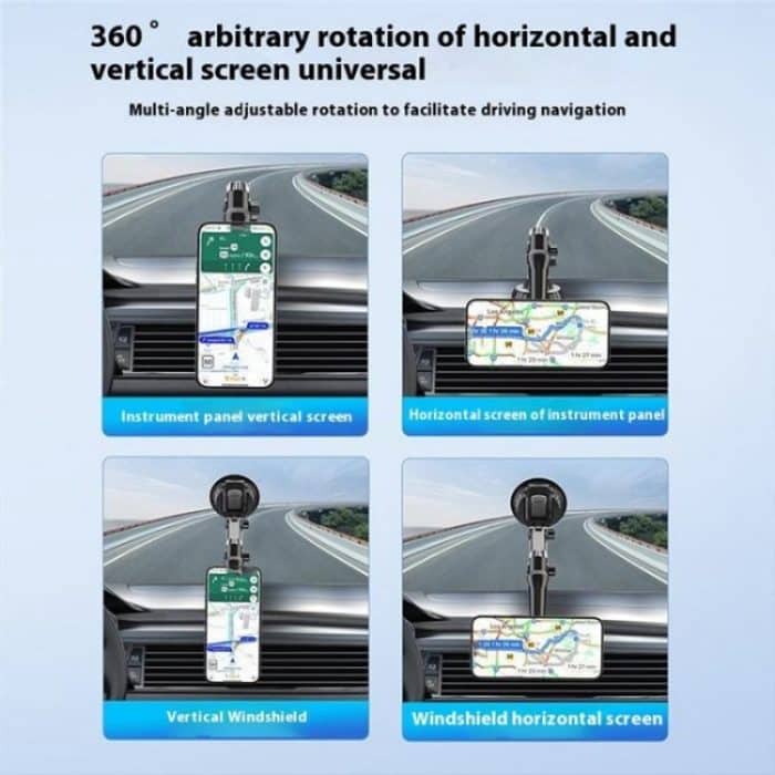 XWJ-JX04 Dashboard Windshield Magnetic Car Mount Suction Cup Base Long Arm Holder, XWJ-JX04 (Gear Type), XWJ-JX04 (Single Hole) – Bild 14