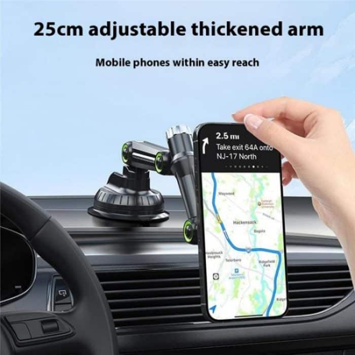 XWJ-JX04 Dashboard Windshield Magnetic Car Mount Suction Cup Base Long Arm Holder, XWJ-JX04 (Gear Type), XWJ-JX04 (Single Hole) – Bild 9