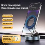 X28 Vacuum Suction Phone Mount 360 Degree Rotating Magnetic Car Phone Holder, X28 (Black), X28 (White) – Bild 2