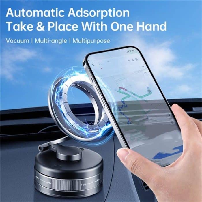 S11 360 Grad Rotation Faltbare Legierung Telefon Halter Dashboard Magnetische Auto Telefon Halter – Bild 5