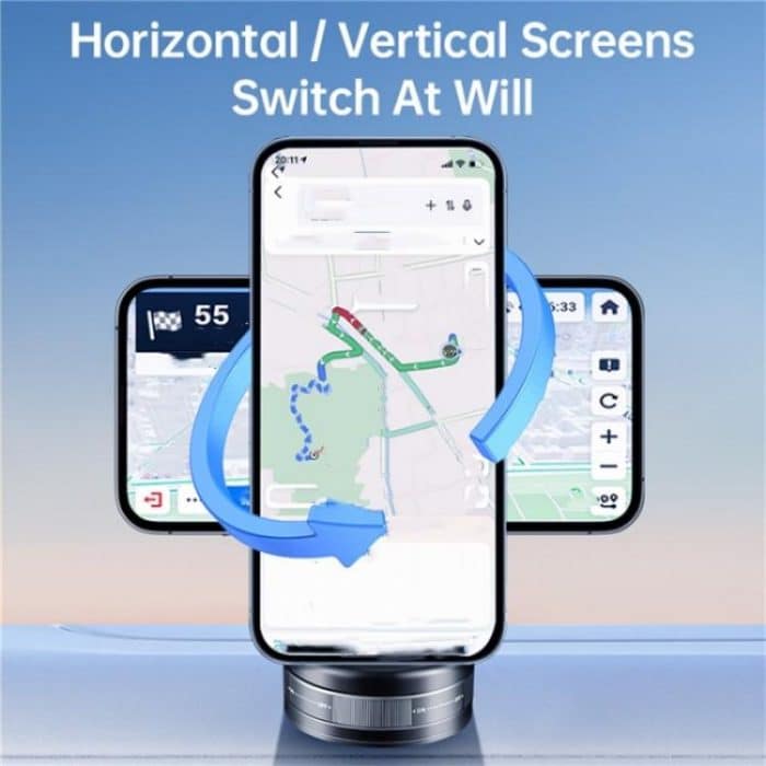 S11 360 Grad Rotation Faltbare Legierung Telefon Halter Dashboard Magnetische Auto Telefon Halter – Bild 7