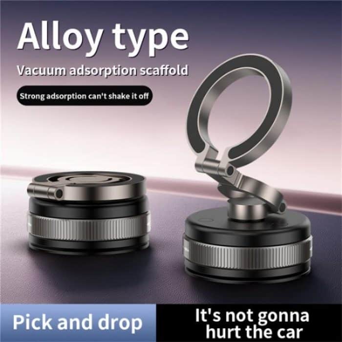D1X Freihändiger Saugnapf-Telefonhalter Faltbare magnetische Vakuum-Autotelefonhalterung – Bild 3