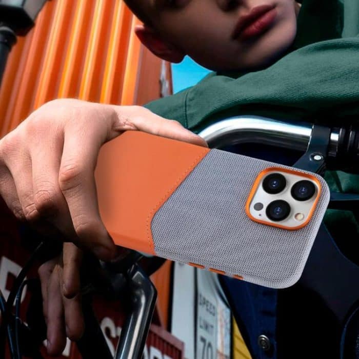 Kalebol Cloth Textue Stitching Card Slot Magnetic Phone Case, For iPhone 16 Pro Max, For iPhone 16 Pro, For iPhone 16 Plus, For iPhone 16 – Bild 7