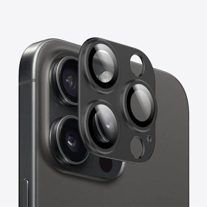 Kalebol Armor Full-Coverage Metal Lens Ring Protector Film, For iPhone 15 Pro Max, For iPhone 15 Pro – Bild 1